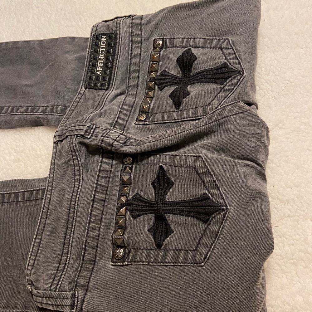 Size 2 Affliction Black Skinny Jeans